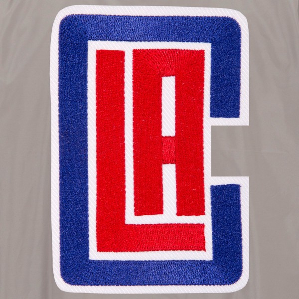 Куртка бомбер LA Clippers JH Design Lightweight Nylon - Gray/Charcoal