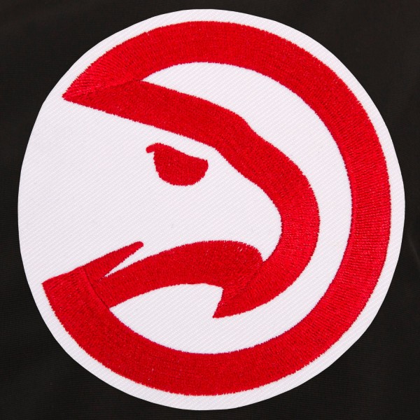 Бомбер на молнии Atlanta Hawks JH Design Lightweight Nylon - Black