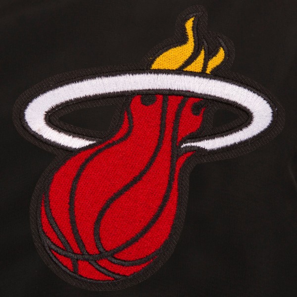 Куртка бомбер Miami Heat JH Design Lightweight Nylon - Black
