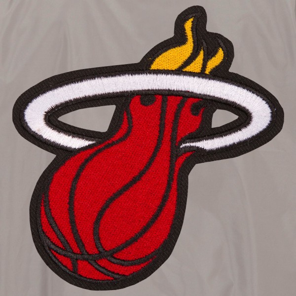 Куртка бомбер Miami Heat JH Design Lightweight Nylon - Gray/Charcoal