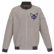 Куртка бомбер Charlotte Hornets JH Design Lightweight Nylon - Gray/Charcoal