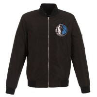 Бомбер на молнии Dallas Mavericks JH Design Lightweight Nylon - Black