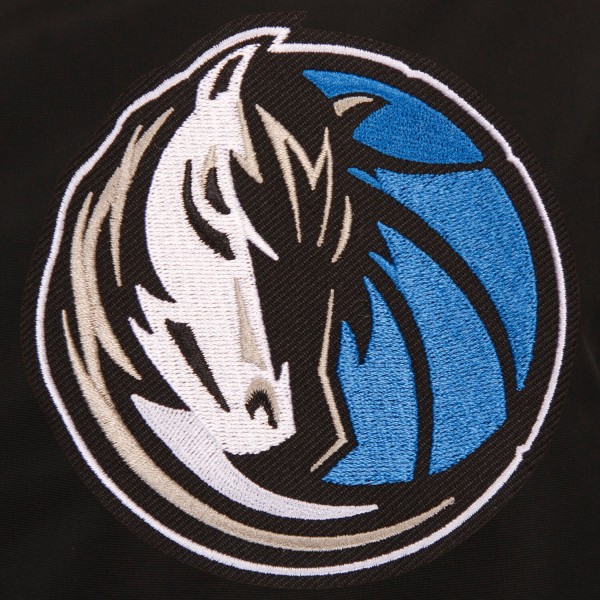 Бомбер на молнии Dallas Mavericks JH Design Lightweight Nylon - Black