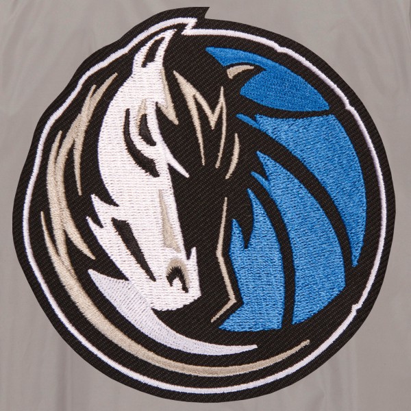 Куртка бомбер Dallas Mavericks JH Design Lightweight Nylon - Gray/Charcoal
