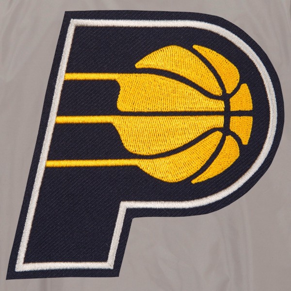 Куртка бомбер Indiana Pacers JH Design Lightweight Nylon - Gray/Charcoal