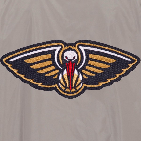 Куртка бомбер New Orleans Pelicans JH Design Lightweight Nylon - Gray/Charcoal
