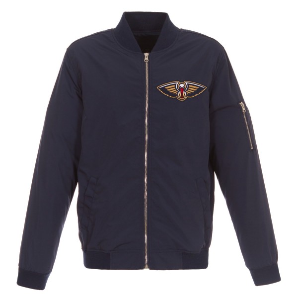 Куртка бомбер New Orleans Pelicans JH Design Lightweight Nylon - Navy