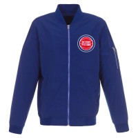 Бомбер на молнии Detroit Pistons JH Design Lightweight Nylon - Royal