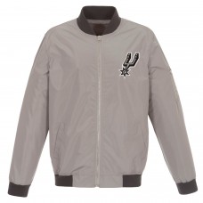 Куртка бомбер San Antonio Spurs JH Design Lightweight Nylon - Gray/Charcoal