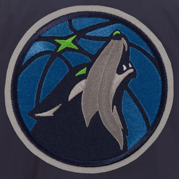 Куртка бомбер Minnesota Timberwolves JH Design Lightweight Nylon - Navy