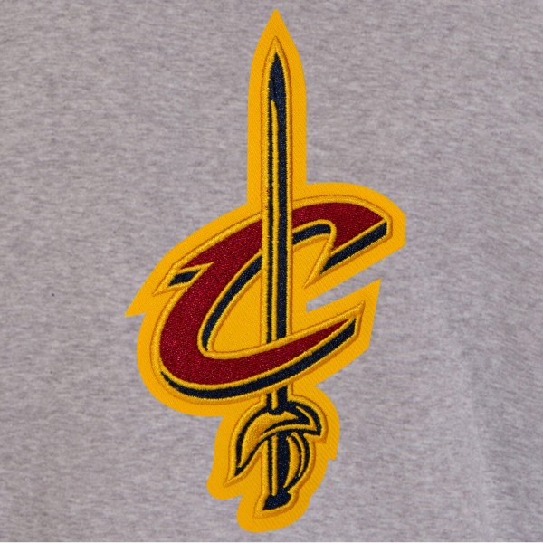 Куртка на кнопках Cleveland Cavaliers JH Design Embroidered Logo Reversible Fleece - Gray/Navy