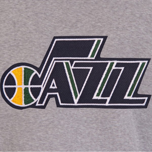 Куртка на кнопках Utah Jazz JH Design Embroidered Logo Reversible Fleece - Gray/Navy