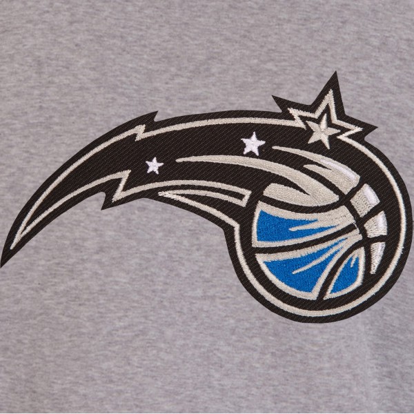 Куртка Orlando Magic JH Design Gray/Black Embroidered Logo Reversible Fleece