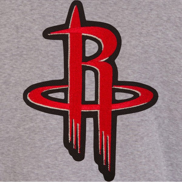 Куртка на кнопках Houston Rockets JH Design Embroidered Logo Reversible Fleece - Gray/Black
