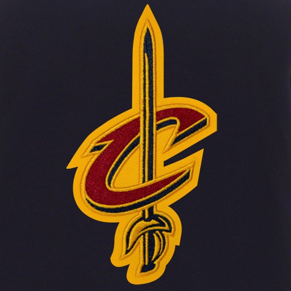 Куртка двусторонняя Cleveland Cavaliers JH Design Fleece & Faux Leather - Navy/White