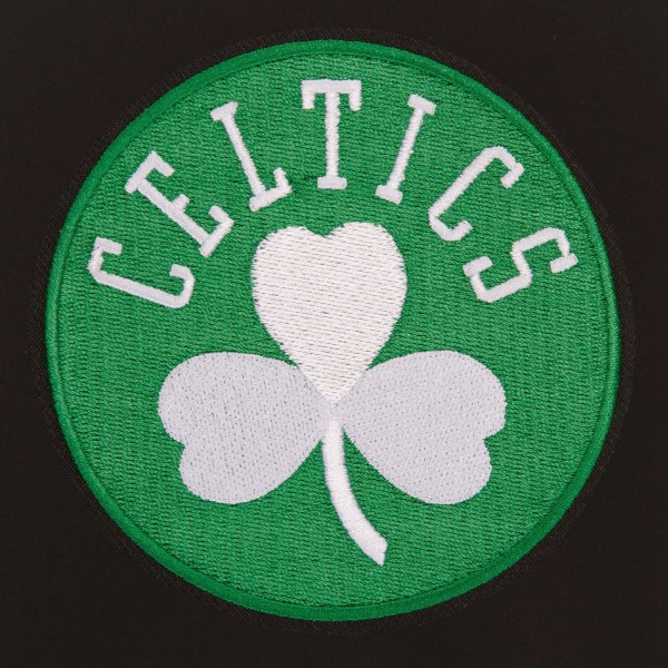 Куртка на кнопках Boston Celtics JH Design Reversible Fleece & Faux Leather - Black/White