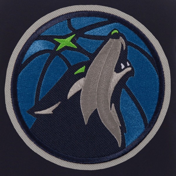 Куртка двусторонняя Minnesota Timberwolves JH Design Fleece & Faux Leather - Navy/White