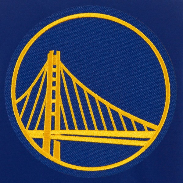 Куртка на кнопках Golden State Warriors JH Design Reversible Fleece & Faux Leather - Royal/White
