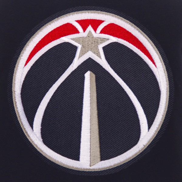 Куртка двусторонняя Washington Wizards JH Design Fleece & Faux Leather - Navy/White