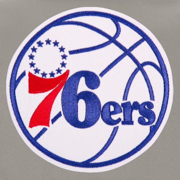 Куртка на кнопках Philadelphia 76ers JH Design Youth Poly-Twill - Royal/Gray