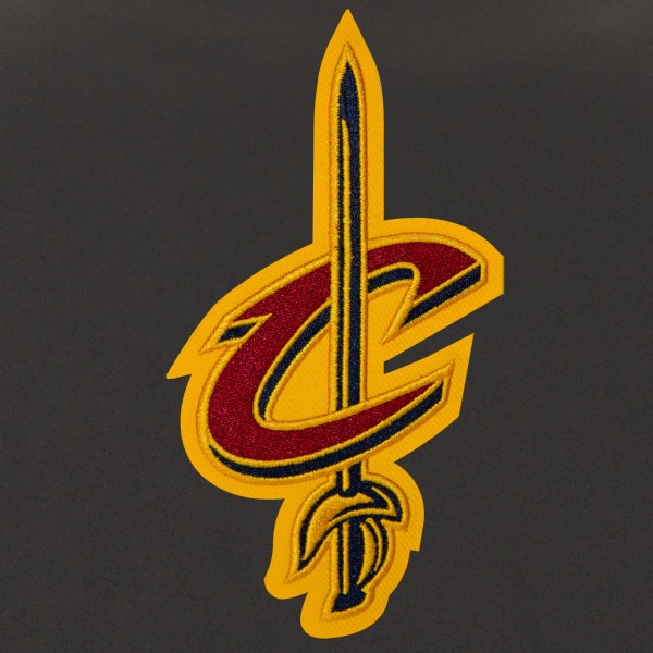 Куртка на кнопках Cleveland Cavaliers JH Design Youth Poly-Twill - Black/Charcoal