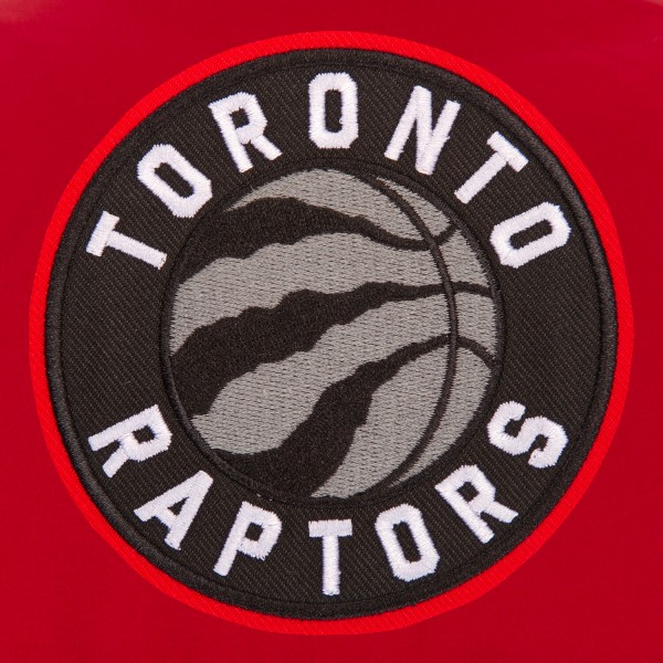 Куртка на кнопках Toronto Raptors JH Design Youth Poly-Twill - Black/Red