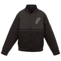 Куртка на кнопках San Antonio Spurs JH Design Youth Poly-Twill - Black/Charcoal