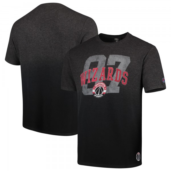 Футболка Washington Wizards FISLL Dip Dye - Heathered Charcoal/Black