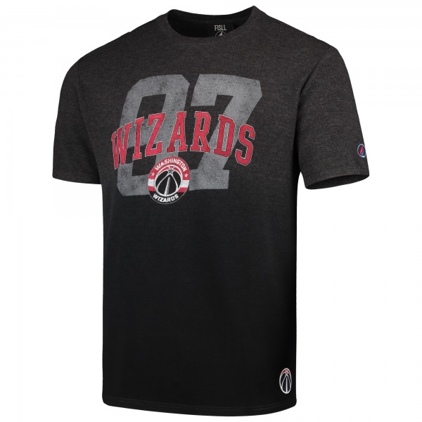 Футболка Washington Wizards FISLL Dip Dye - Heathered Charcoal/Black