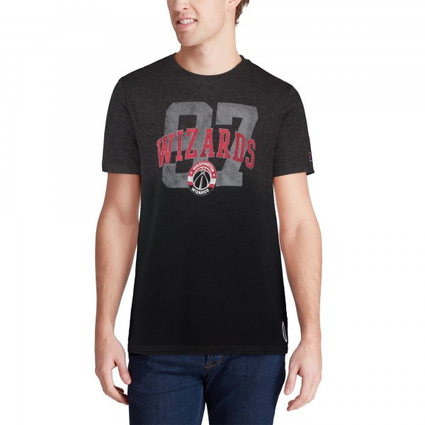 Футболка Washington Wizards FISLL Dip Dye - Heathered Charcoal/Black