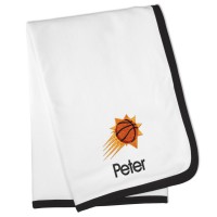 Именное детское одеяло Phoenix Suns Baby - White