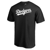 Los Angeles Dodgers Black Team Wordmark T-Shirt