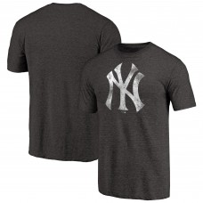 New York Yankees Black Distressed Team Tri-Blend T-Shirt