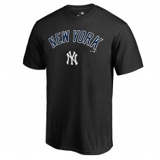New York Yankees Black Team Lockup T-Shirt