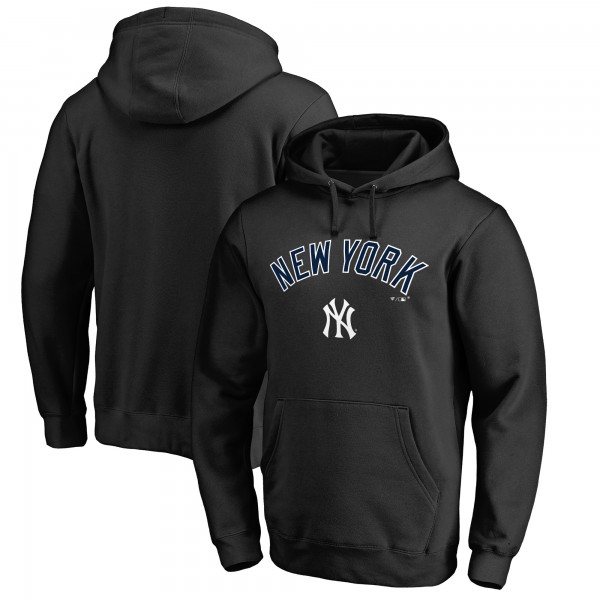 Толстовка New York Yankees Black Team Lockup Fitted