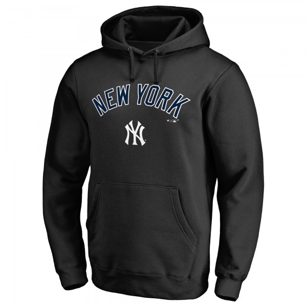 Толстовка New York Yankees Black Team Lockup Fitted