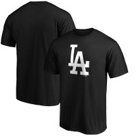 Los Angeles Dodgers Fanatics Black Official Logo T-Shirt