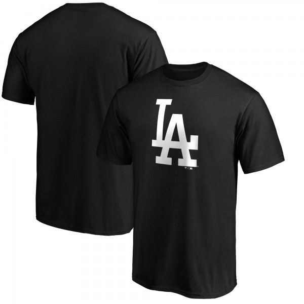 Los Angeles Dodgers Fanatics Black Official Logo T-Shirt