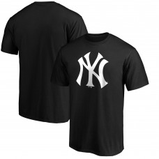 New York Yankees Fanatics Black Official Logo T-Shirt