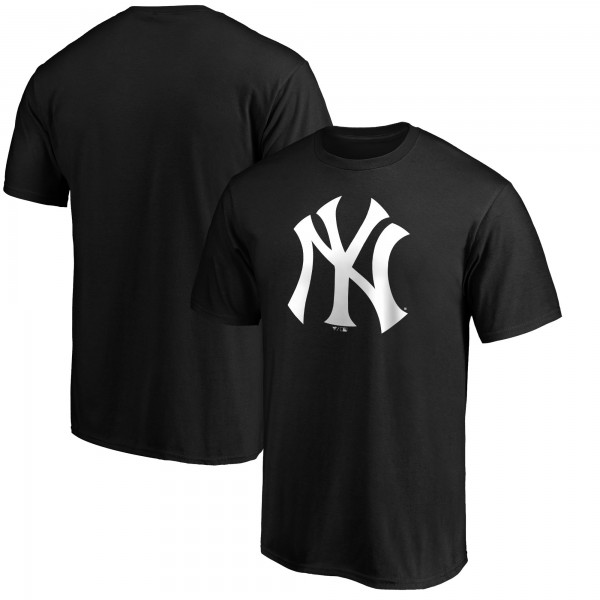New York Yankees Fanatics Black Official Logo T-Shirt