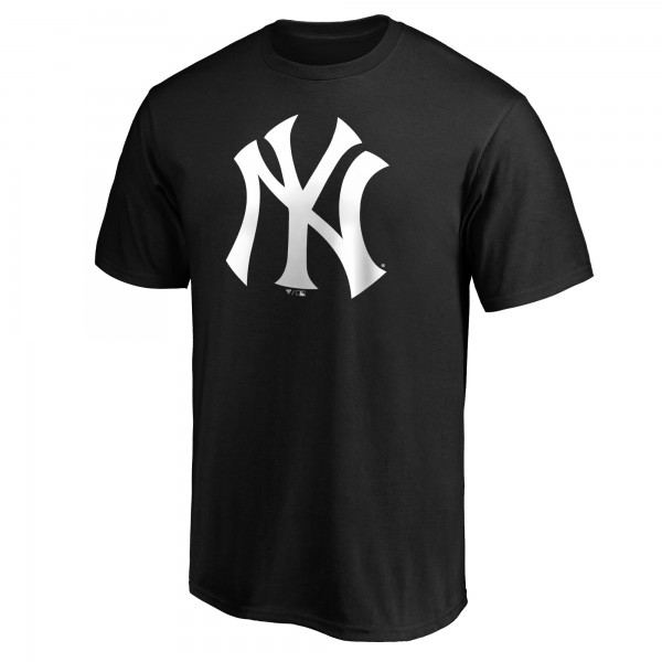 New York Yankees Fanatics Black Official Logo T-Shirt