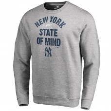Кофта New York Yankees Heathered Gray Hometown Collection New York State