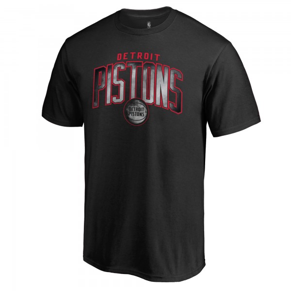 Detroit Pistons Black Arch Smoke T-Shirt