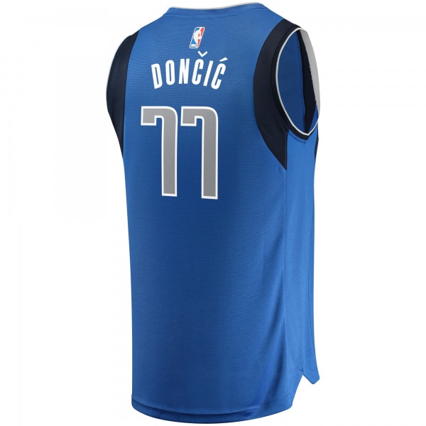 Игровая майка Luka Doncic Dallas Mavericks Fast Break Replica Blue - Icon Edition - оригинальная джерси НБА