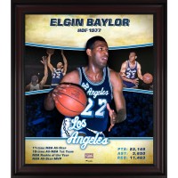 Los Angeles Lakers Elgin Baylor Fanatics Authentic Framed 15 x 17 Hardwood Classics Player Collage