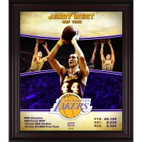 Los Angeles Lakers Jerry West Fanatics Authentic Framed 15 x 17 Hardwood Classics Player Collage