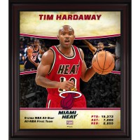 Miami Heat Tim Hardaway Fanatics Authentic Framed 15 x 17 Hardwood Classics Player Collage