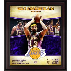 Los Angeles Lakers Wilt Chamberlain Fanatics Authentic Framed 15 x 17 Hardwood Classics Player Collage