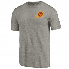 Футболка Phoenix Suns Primary Logo Left Chest Distressed Tri-Blend - Gray
