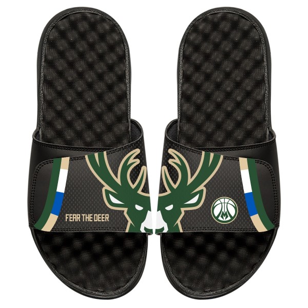 Детские шлепки Milwaukee Bucks ISlide Statement - Black